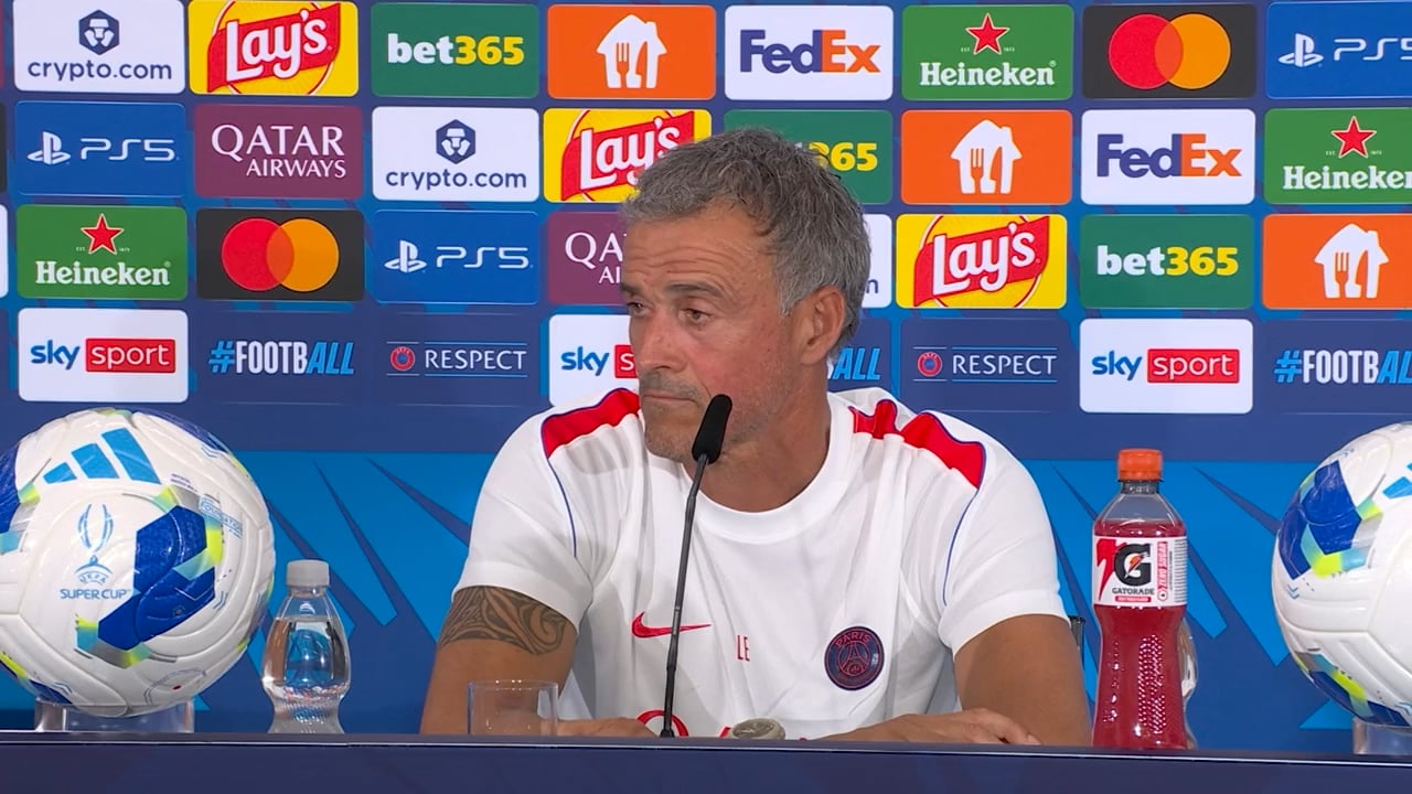 UEFA 2026: Luis Enrique Pre Super Cup Final 11.08.26